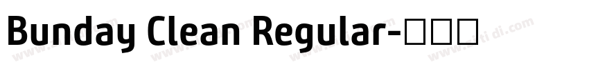 Bunday Clean Regular字体转换